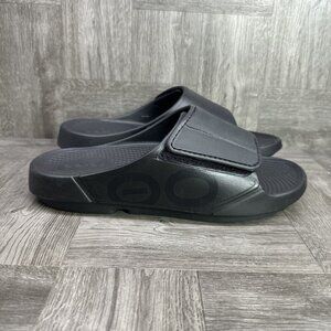OOFOS OOahh Sport Flex Women's 10/EURO 41 Black Slides